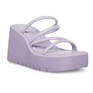 Madden Girl Women’s Size 11 Vada Wedge Strappy Platform Sandal Lavender NIB